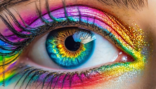 eye, beauty, iris, woman, face, blue, macro, closeup, vision, abstract, look, eyelashes, color, eyeball, green, eyelash, pupil, looking, makeup, view, people, see, eyes, illustration, human