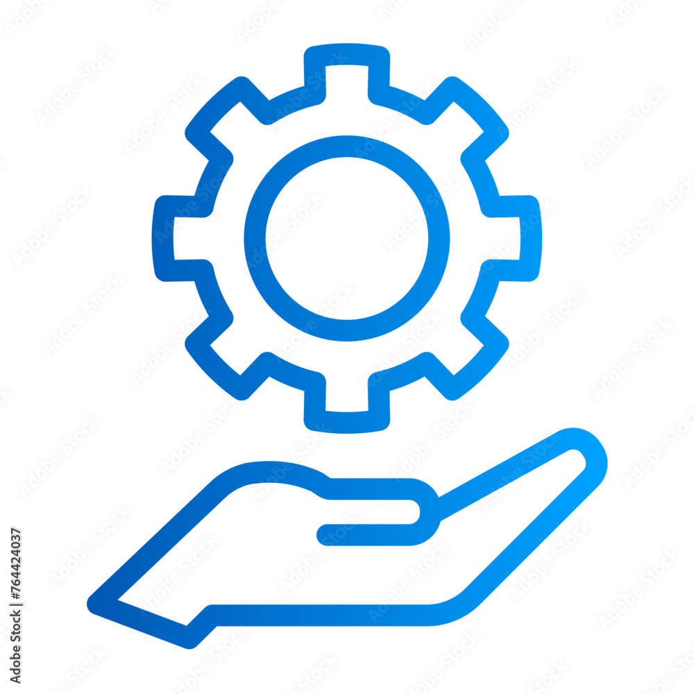 This is the Cogwheel icon from the online marketing icon collection with an Outline gradient style This is the Cogwheel icon from the online marketing icon collection with an Outline gradient style