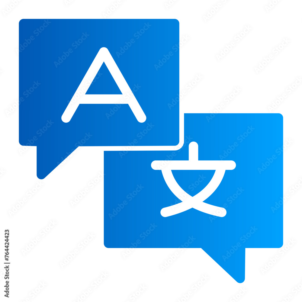 This is the Language icon from the online marketing icon collection with an solid gradient style This is the Language icon from the online marketing icon collection with an solid gradient style