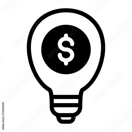 This is the Business Idea icon from the online marketing icon collection with an mixed style