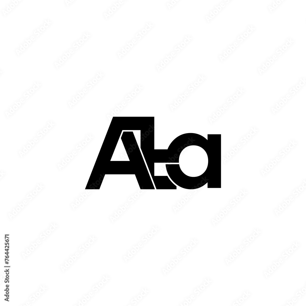 ata lettering initial monogram logo design ata lettering initial monogram logo design