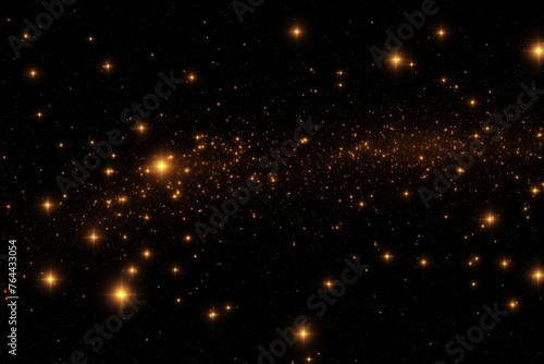 starry sky abstract golden background