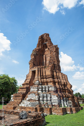 Wat Mahathat ancient at historical park at Ayutthaya Historical Park  Phra Nakhon Si Ayutthaya Province  Thailand