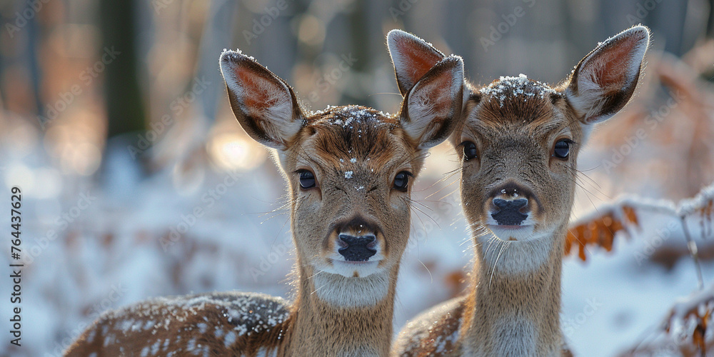Deer Looking At Camera Lens Deer Looking At Camera Lens