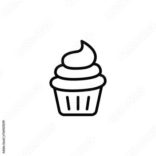 cup cake icon vector