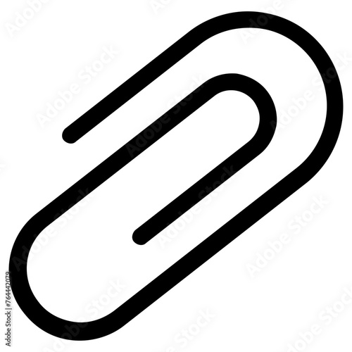 paperclip icon, simple vector design