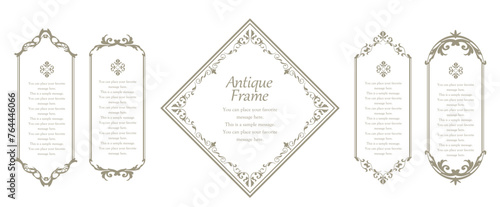 ゴージャスなフレームデザインセット