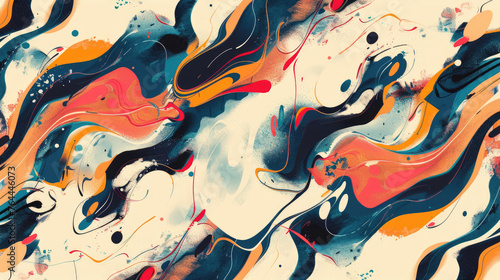 Abstract pattern design for scarf