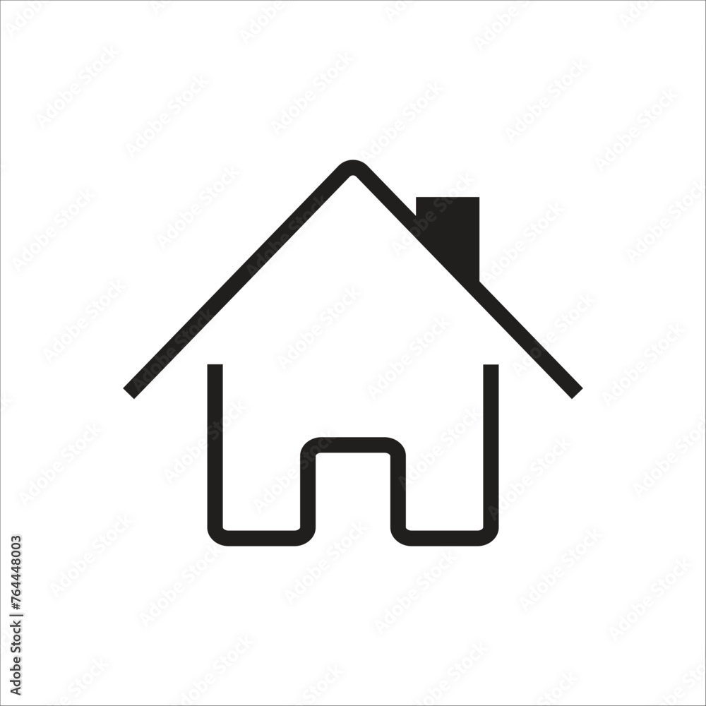 home vector icon line new template home vector icon line new template