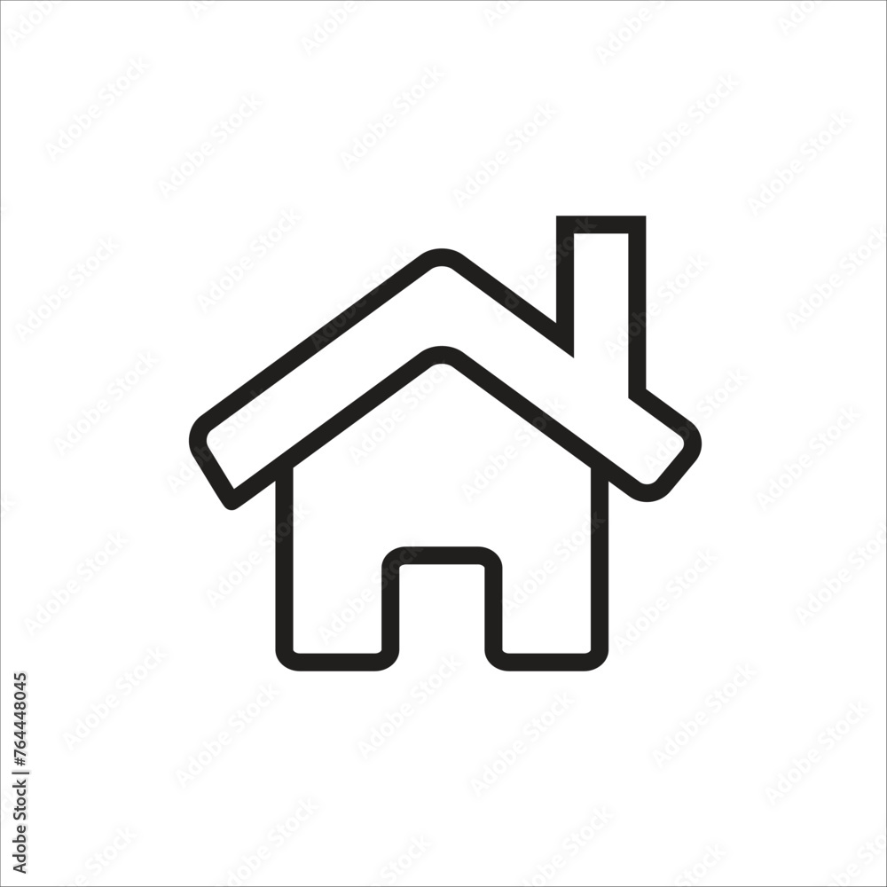 home vector icon line new template home vector icon line new template