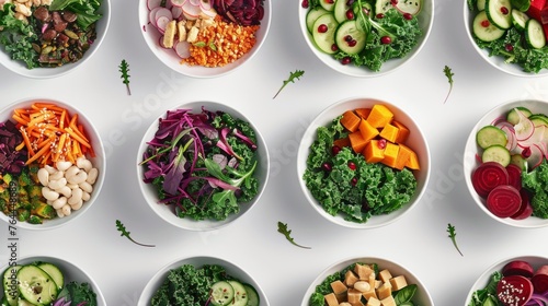Vibrant Superfood Salad Collection Kale Beetroot and Detox Ingredients for HealthConscious Diners Fresh Nutritious and Colorful Options to Fuel Your Body and Mind