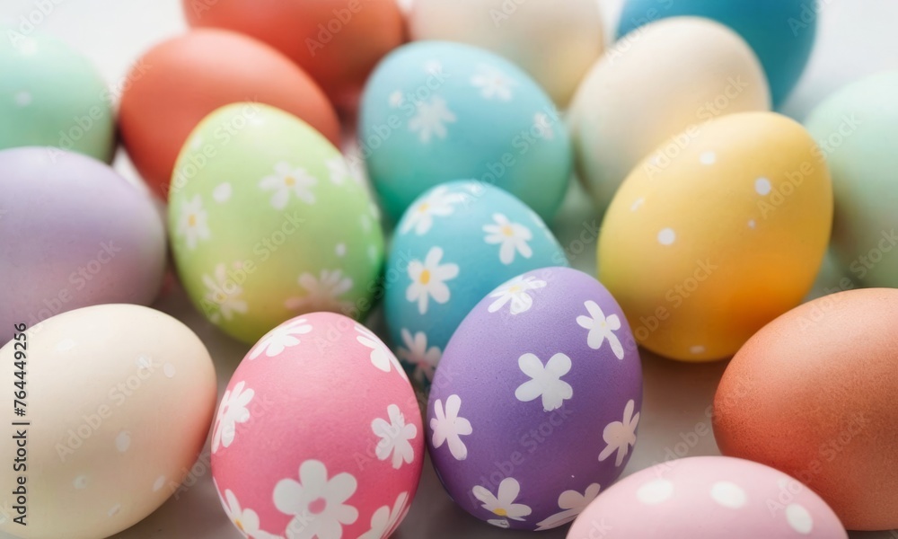 Eggs, сolorful easter eggs, pastel colors. Happy Easter, cute eggs