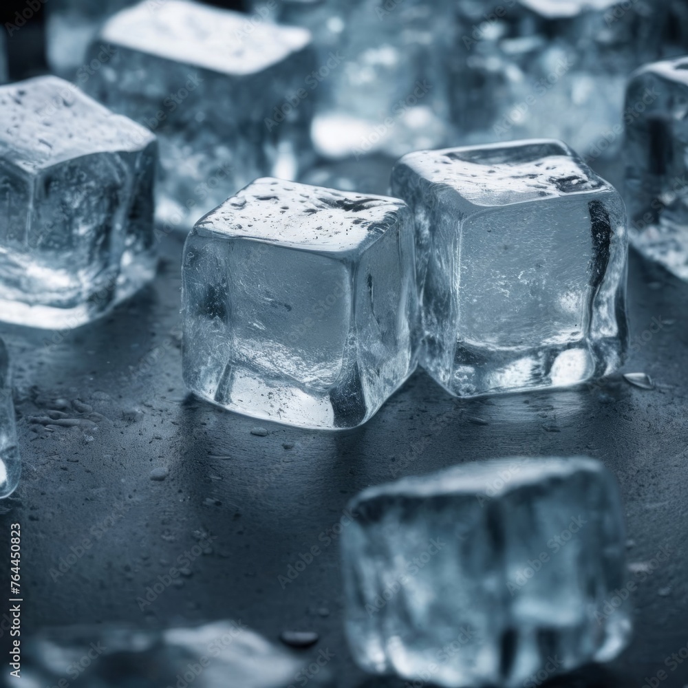 Ice cubes bluish background banner panorama long - Frozen water texture, cold fresh concept Ice cubes bluish background banner panorama long - Frozen water texture, cold fresh concept