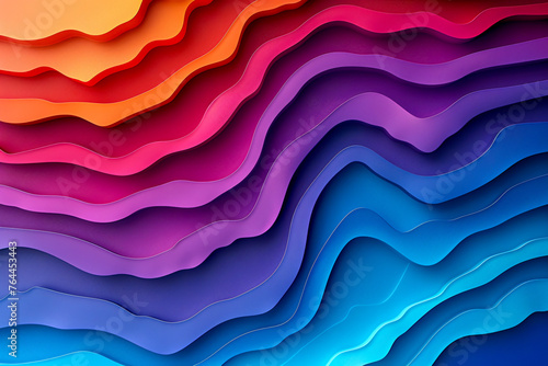 Obraz na płótnie Abstract Modern Design Background, Blue Wave and Geometric Shapes w salonie