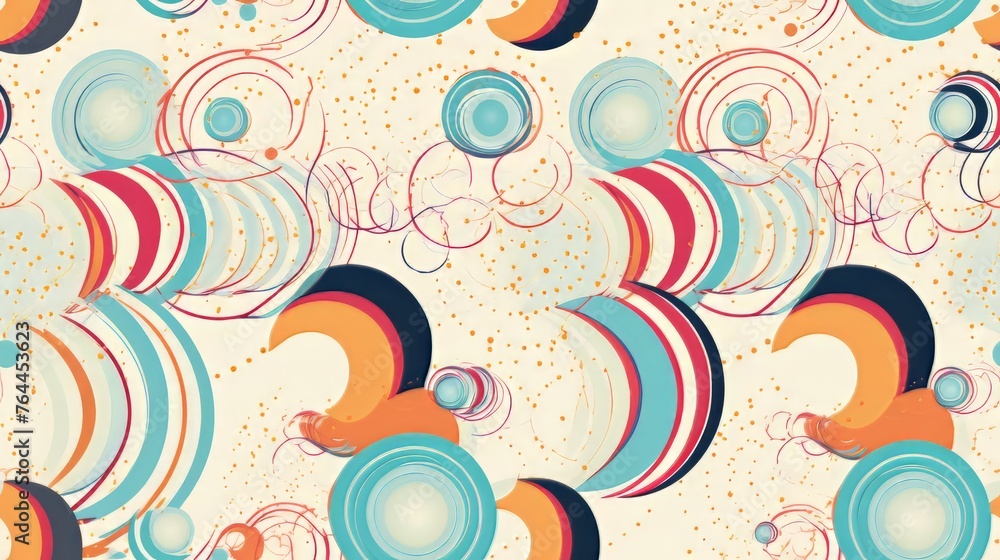 Fototapeta premium seamless pattern with ikat