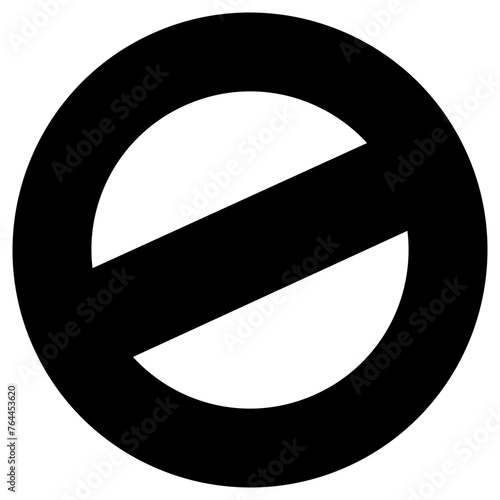 prohibitedsign icon, simple vector design