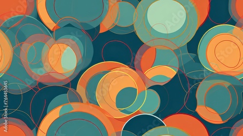 seamless pattern with  ikat