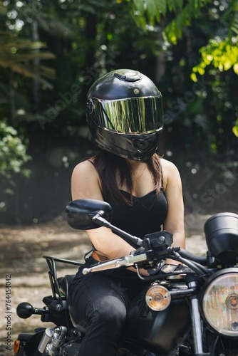 Woman biker © Yael