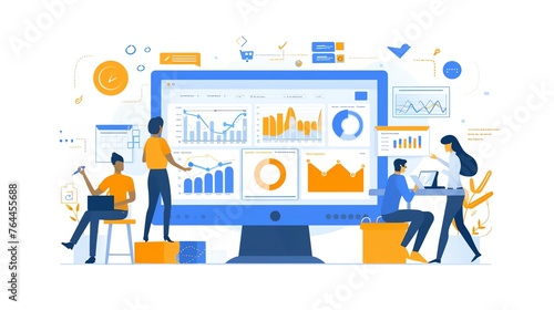 Wallpaper Mural the world of content strategy illustration Torontodigital.ca