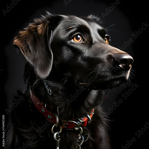 dog, black, animal, pet, labrador, puppy, canine, retriever, cute, mammal, breed, isolated, domestic, portrait, white, pets, looking, young