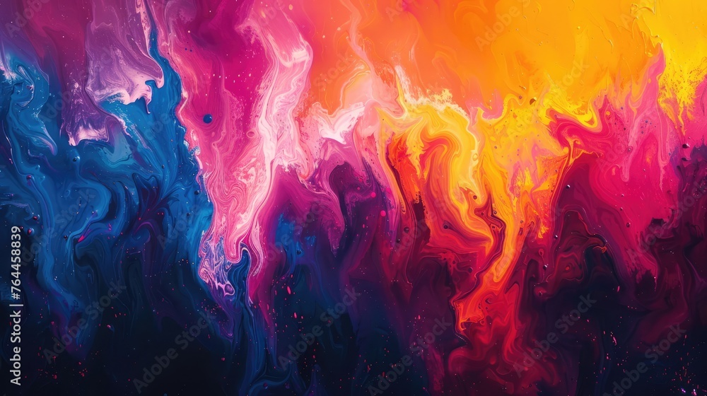 abstract painting with vibrant colors fantasy concept illustration painting 