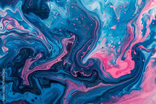 Abstract marbling oil acrylic paint background 