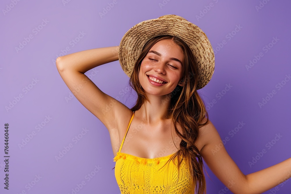 portrait of a woman in hat portrait of a woman in hat