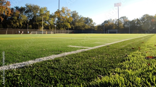 The utilization of specialized turf covers to protect and maintain the field during nonsporting events.