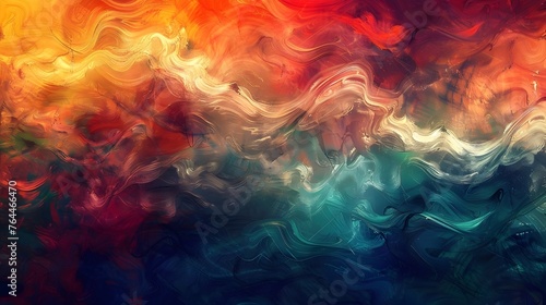Mesmerizing Cosmic Fluid Explosion of Vibrant Colors and Energy