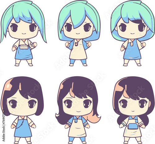 Cheerful Medical Team of Animated Characters Ready to Care