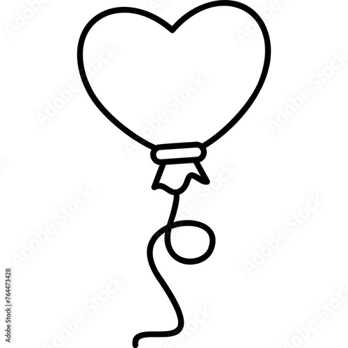 Balloon Love Icon