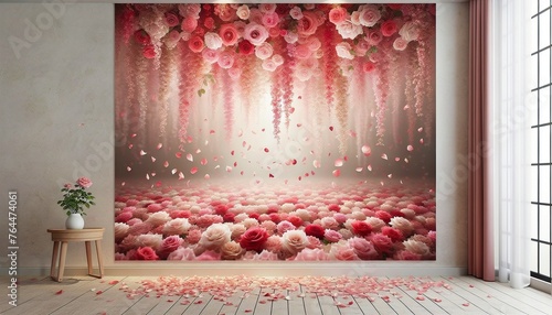 rose petal shower