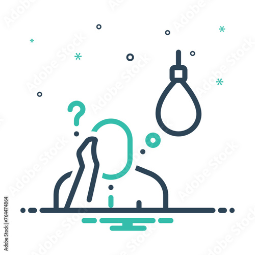 Mix icon for suicidal thought