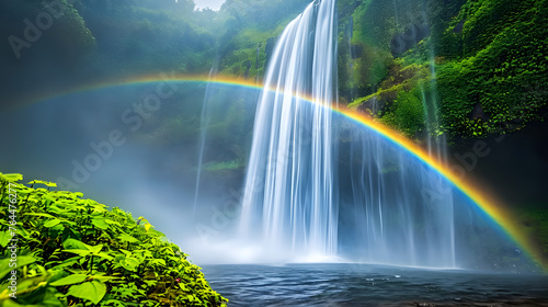 Rainbows formed by the mist of waterfalls. Time your shots to coincide with the right conditions for rainbow reflections