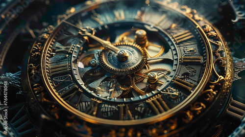 Wallpaper Mural Time Wall clock. A beautiful and futuristic wallpaper of wall clock. Torontodigital.ca