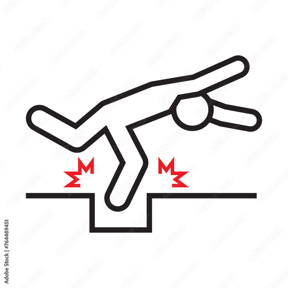 Please mind the gap and watch your step sign single icon vector background Please mind the gap and watch your step sign single icon vector background