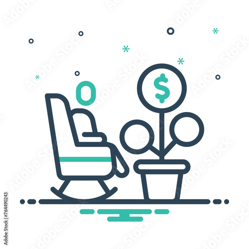 Mix icon for pension