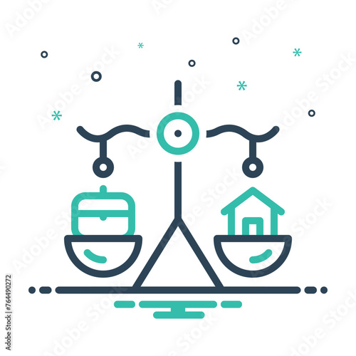 Mix icon for work life balance