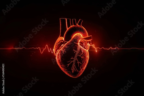 Human heart beat.