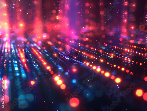 abstract background of coding software for sound beats technology