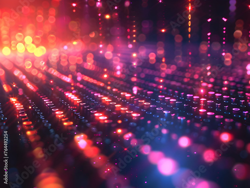 abstract background of coding software for sound beats technology