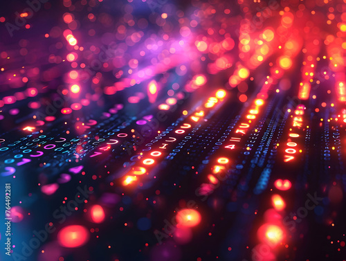 abstract background of coding software for sound beats technology