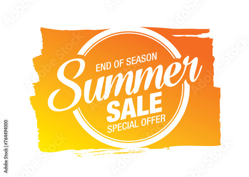 summer sale banner vector illustration