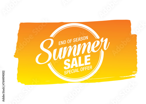 summer sale banner vector illustration