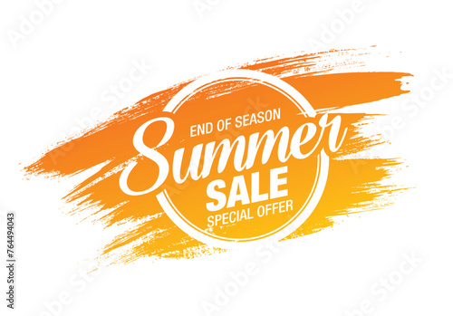 summer sale banner vector illustration