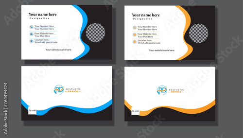 Elegant modern business card design