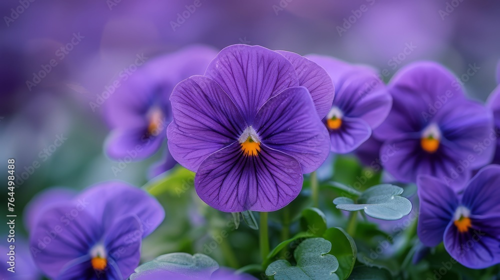 A vase full of vibrant purple flowers, surrounded by lush green foliage against a clear background A vase full of vibrant purple flowers, surrounded by lush green foliage against a clear background