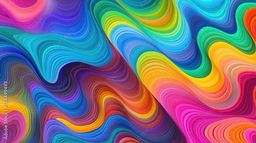 Seamless psychedelic rainbow ridged topological map pattern background texture. abstract wavy swirls dopamine dressing style fashion motif Seamless psychedelic rainbow ridged topological map pattern background texture. abstract wavy swirls dopamine dressing style fashion motif