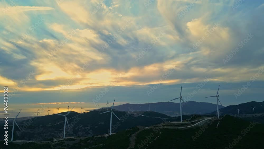 Wind turbine produce green electricity farm aeolian energy production Wind turbine produce green electricity farm aeolian energy production