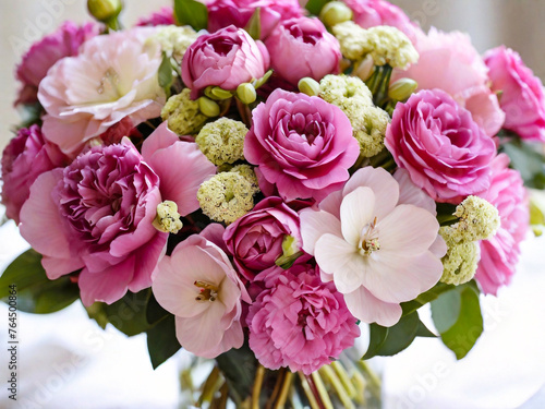 Mothers Day concept photo of bouquet